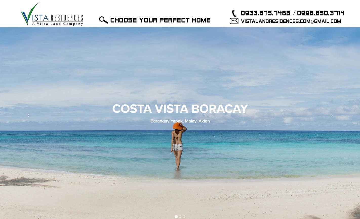 Vista Land Residences Costa Vista Boracay banner