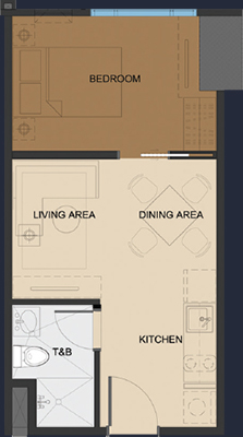 Vista Shaw Mandaluyong floorplan - Bedroom 2