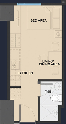 Vista Shaw Mandaluyong floorplan - Bedroom 1