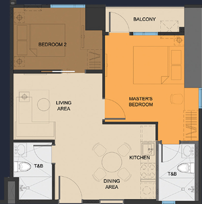 Vista Shaw Mandaluyong floorplan - Studio