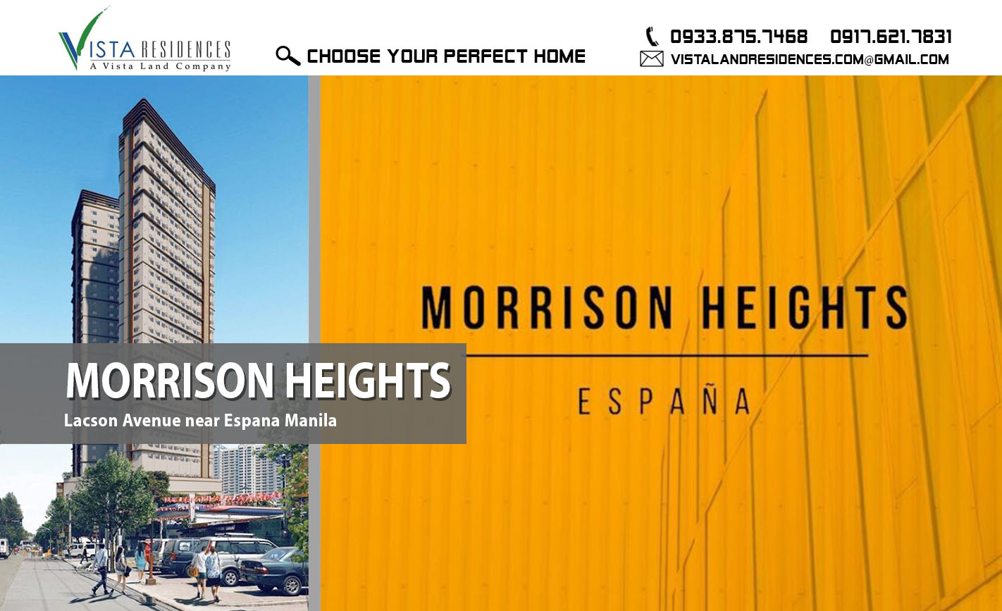 Vista Morrison Heights Espana Manila Condo banner